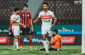 صورة من مباراة الزمالك أمام الداخلية 