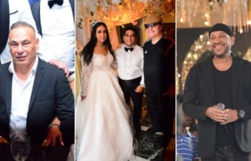 عصام كاريكا في حفل زفاف ابنة رجل الأعمال أيمن العزازي