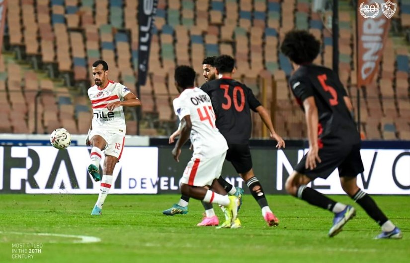 صورة من مباراة الزمالك أمام البلدية 