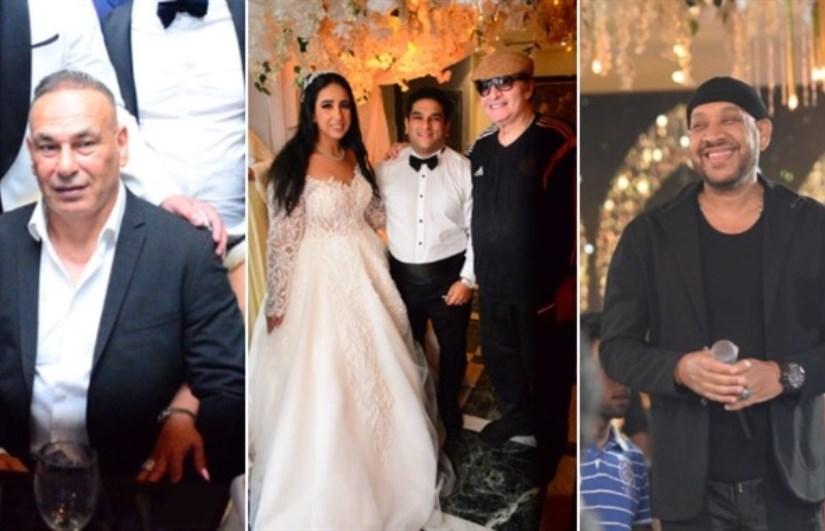 عصام كاريكا في حفل زفاف ابنة رجل الأعمال أيمن العزازي
