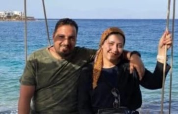 الراحل تامر فتحي وزوجته