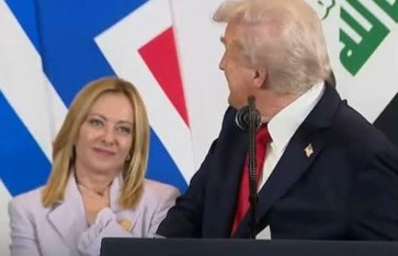 ميلونى مع ترامب ميلونى مع ترامب