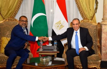 وزيرا الخارجية مصر والمالديف  وزيرا الخارجية مصر والمالديف