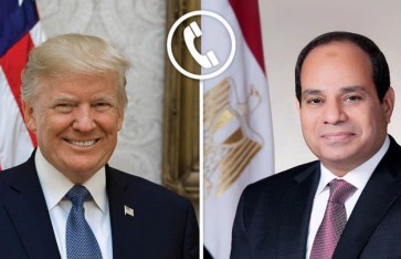 اتصال هاتفى بين السيسى وترامب اتصال هاتفى بين السيسى وترامب
