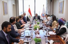 لقاء وزير الصحة مع وفد وكالة الاتحاد الأوروبي للمخدرات،