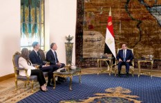 لقاء الرئيس السيسى مع الوفد الأمريكى لمباحثات السلام فى غزة