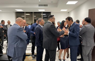 مساعد وزير الخارجية المصرية خلال اللقاء 