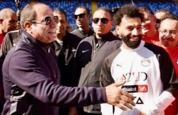 الرئيس السيسي ومحمد صلاح 