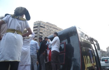 فرحة المصريين بافتتاح المتحف المصرى