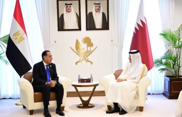 لقاء مدبولى ورئيس الوزراء القطرى