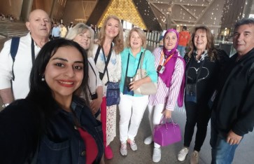 جولة سياحية لوفود الكاراتيه