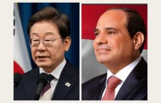 الرئيس عبد الفتاح السيسي مع نظيره الكوري 