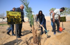 وزيرة التضامن تغرس نخله