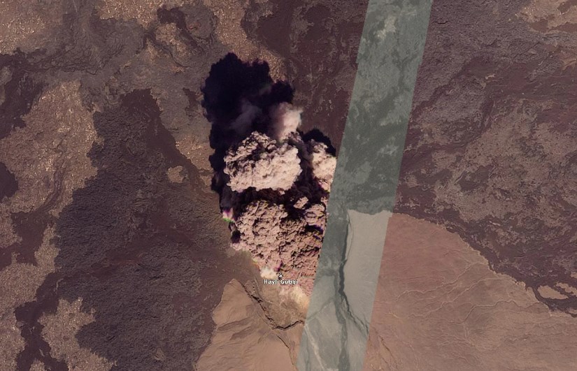 ثوران بركان هايلي غوبي في إثيوبيا