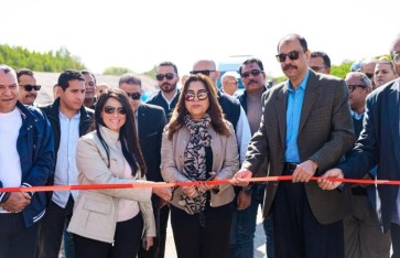 وزيرتا التخطيط والتنمية المحلية ومحافظ سوهاج يفتتحون محطة معالجة ثلاثية للصرف