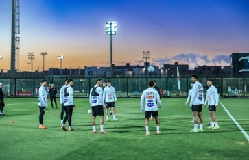 تدريب مسائي لمنتخب مصر