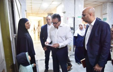 جولة وزير الصحة بمستشفى سنورس