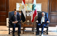 رئيس البرلمان اللبناني يستقبل مدبولي