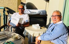 عمرو دياب وإبراهيم عيسى 