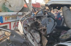 حادث تصادم الطريق الصحراوي بالبحيرة 