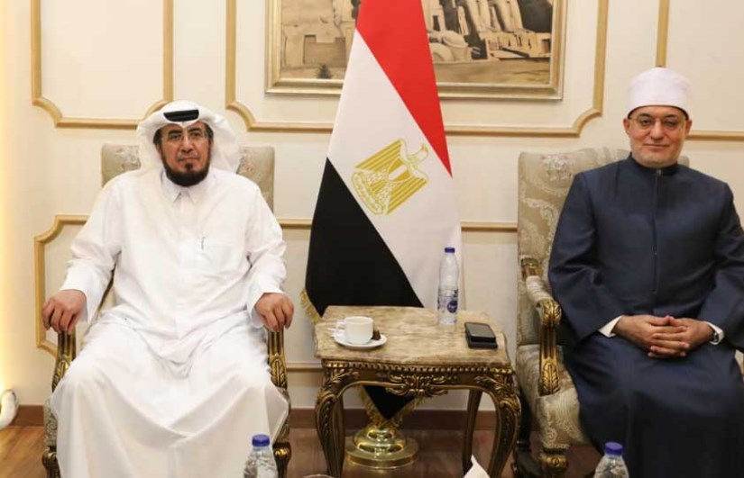 مفتي الجمهورية خلال الاستقبال