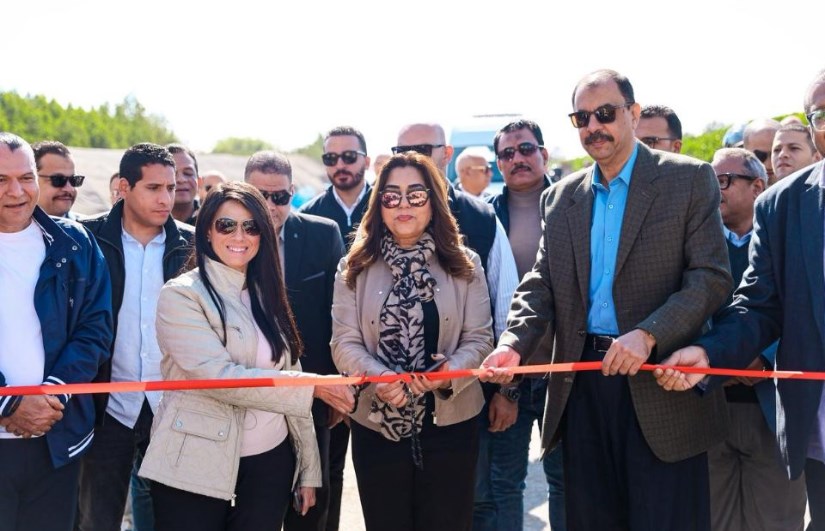 وزيرتا التخطيط والتنمية المحلية ومحافظ سوهاج يفتتحون محطة معالجة ثلاثية للصرف