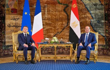 الرئيس السيسي ونظيره الفرنسي 