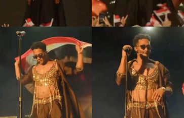 محمد رمضان يرتدي بدلة رقص في حفل بأمريكا محمد رمضان يرتدي بدلة رقص في حفل بأمريكا