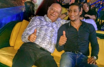 محمد رمضان وميشيل أحد  محمد رمضان وميشيل أحد