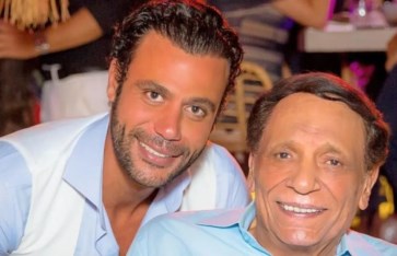 عادل إمام ونجله محمد  عادل إمام ونجله محمد