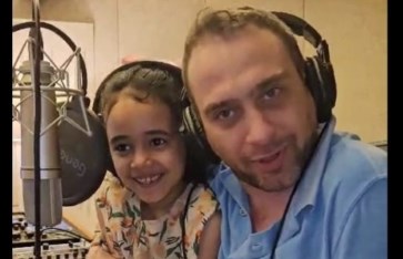 حسام حبيب والطفلة  حسام حبيب والطفلة