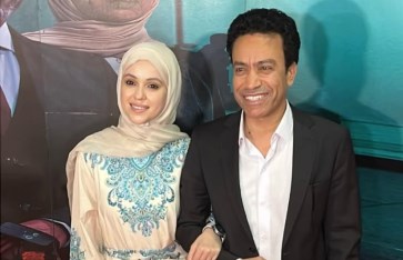 سامح حسين وزوجته  سامح حسين وزوجته