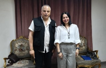 لقاء الخميسي وتامر عبدالمنعم  لقاء الخميسي وتامر عبدالمنعم