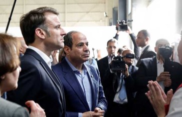 الرئيسين المصري والفرنسي في العريش الرئيسين المصري والفرنسي في العريش