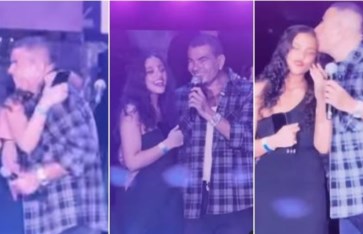 عمرو دياب وابنته جني