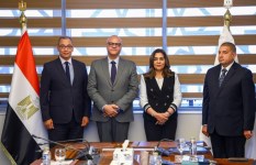 وزيرة التنمية المحلية ومحافظ القليوبية 