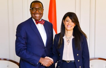 وزيرة التخطيط ورئيس البنك الأفريقي  وزيرة التخطيط ورئيس البنك الأفريقي