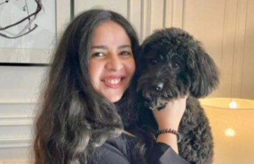 ايمي سمير غانم وكلبها عنتر