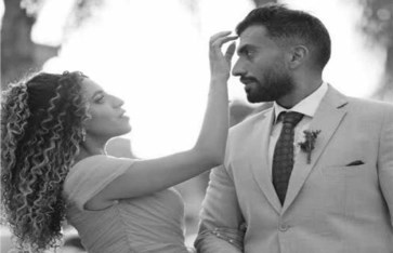 منة القيعي وزوجها 