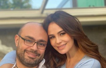 كارول سماحة وزوجها  كارول سماحة وزوجها