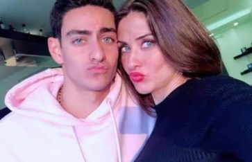 هيدي كرم ونجلها  هيدي كرم ونجلها