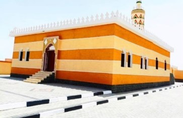 مسجد تم افتتاحه