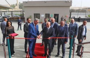 وزير البترول خلال الافتتاح  وزير البترول خلال الافتتاح