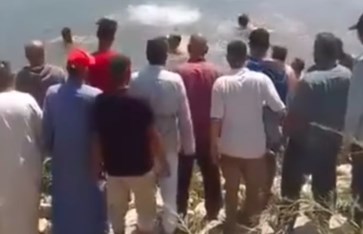 سقوط سيارة في ترعة النوبارية 