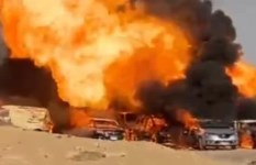 انفجار خط الغاز بطريق الواحات انفجار خط الغاز بطريق الواحات