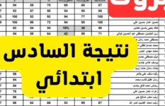 نتيجة الصف السادس الابتدائي الترم الثاني 2025 نتيجة الصف السادس الابتدائي الترم الثاني 2025