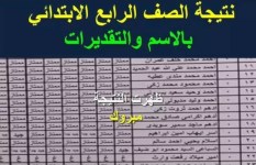 نتيجة الصف الرابع الابتدائي الترم الثاني 2025 نتيجة الصف الرابع الابتدائي الترم الثاني 2025