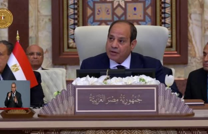 الرئيس السيسي خلال القمة العربية في بغداد الرئيس السيسي خلال القمة العربية في بغداد