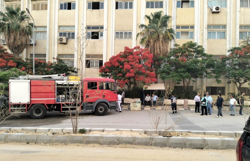 حريق كلية العلوم جامعة الأزهر حريق كلية العلوم جامعة الأزهر
