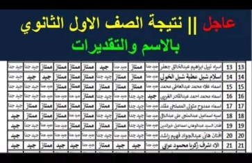 نتيجة الصف الأول الثانوي الترم الثاني محافظة الجيزة  نتيجة الصف الأول الثانوي الترم الثاني محافظة الجيزة